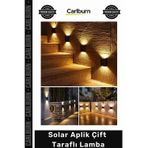#Solar Yeni Model Güneş Enerjili Bahçe Aydınlatma Dekorasyon Dış Solar Aplik Çift Taraflı Lamba