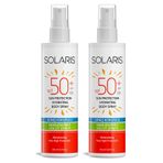 Solaris SPF 50 200 ml 2 Adet Güneş Koruyucu Nemlendirici Vücut Spreyi