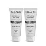 Solaris Yağlı ve Lekeli Ciltler İçin 100 ml x 2 Adet Kil Maskesi