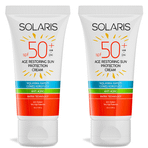 Solaris Yaşlanma Karşıtı 2 Adet 50 ml Koruyucu Güneş Kremi