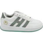 Solazer Kadın Bej Ortopedik Taban Cilt Sneaker 037 - Beyaz - Yeşil