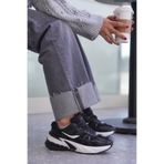 SOLAZER Kadın Beyaz Siyah Sneaker Günlük Spor Ayakkabı 044