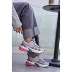 SOLAZER Kadın Gri Pembe Sneaker Günlük Spor Ayakkabı 044