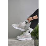 SOLAZER Kadın Gri Pudra Sneaker Günlük Spor Ayakkabı 041-2
