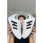 SOLAZER Kadın Leopar Desenli Sneaker Günlük Siyah Spor Ayakkabı