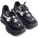 Solazer Kadın Ortopedik Taban Fileli Sneaker Günlük Spor Ayakkabı SLZ00028 - Siyah