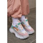 SOLAZER Kadın Pembe Sneaker Günlük Spor Ayakkabı 023