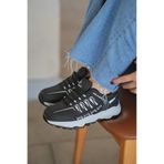 SOLAZER Kadın Siyah Beyaz Sneaker Günlük Spor Ayakkabı 021