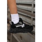 SOLAZER Kadın Siyah Sneaker Günlük Spor Ayakkabı 023