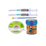 Solder Paste Mechnic 138 Derece Krem Lehim 42G Sıvı Lehim Ve Flux Lehim Toplama Fırça Seti 1,5Mm 5İn1