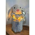 Sole Led Işıklı Özel Kutuda Uyku Arkadaşı Bunny Peluş Tavşan ile Yeni Doğan Hediye Seti- Babyshower ,Yenidoğan Hediyesi