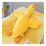 Sole Sevimli Peluş Uyku Arkadaşım Kaz 75 Cm- Uçan Kaz Morton Uyku Yastığı - Sarı