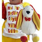 Sole Uyku Arkadaşım Papyonlu Uzun Kulak Bunny Peluş Tavşan 65 cm - Renkli