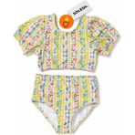 Soleda Uv Korumalı Meyveli Kız Bebek Çocuk Bikini Fruits - Renkli - 6 - 8 Yaş