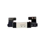 Solenoid Valf Makarası, 1 Adet Pnömatik Solenoid Valf, Çift Bobin Bağlantısı 1/8 1/4 24 VDC 4V230C/4V230E/4V230P-08 5/3 Yönlü Kontrol Valfi (12 V, 4V230C-08)