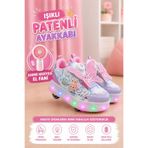 SOLERO Kanatlı Model Patenli, Işıklı, 4 Tekerlekli Spor & Paten Dönüşümlü Çocuk Ayakkabısı