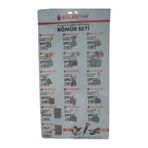 SOLESTAR 16 PARÇA MATKAP-SPİRAL-HİLTİ-KIRICI KÖMÜR SETİ