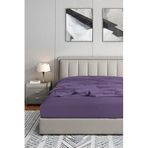 Soley 120x200 Lastikli Fitted Penye Çarşaf, Mürdüm