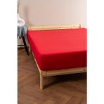 Soley 160x200 Fitted Premium Penye Çarşaf, Kırmızı