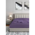 Soley 180x200 Lastikli Fitted Penye Çarşaf, Mürdüm