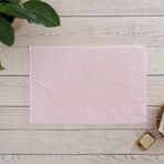 Soley | Alana | Extra Yumuşak Pamuklu Pirinç Örgü Ayak Havlusu PEMBE