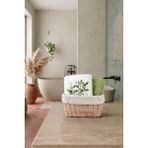 Soley Bennu Bambu | 2’li Nakışlı El ve Yüz Havlusu Seti | 50X90 cm - 50 x 90 cm - Ekru - Yeşil