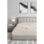 Soley Jersey Ekru %100 Pamuk Çift Kişilik 160x200 cm Lastikli Çarşaf
