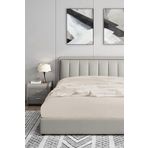 Soley Jersey Ekru %100 Pamuk Tek Kişilik 120x200 cm Lastikli Çarşaf