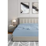 Soley Jersey Mavi %100 Pamuk Çift Kişilik 160x200 cm Lastikli Çarşaf