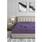Soley Jersey Mürdüm %100 Pamuk Çift Kişilik 180x200 cm Lastikli Çarşaf