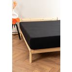Soley Jersey Premium Siyah Pamuklu Tek-Çift Kişilik 200x200 cm Lastikli Çarşaf