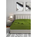 Soley Jersey Yeşil %100 Pamuk Tek Kişilik 120x200 cm Lastikli Çarşaf