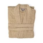 Soley | Kimono |%100 Pamuk Kadın/Erkek Unisex Kimono Bornoz BEJ M - BEDEN