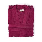Soley | Kimono |%100 Pamuk Kadın/Erkek Unisex Kimono Bornoz BORDO XL - BEDEN