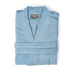Soley | Kimono |%100 Pamuk Kadın/Erkek Unisex Kimono Bornoz MAVİ S - BEDEN