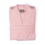 Soley | Kimono |%100 Pamuk Kadın/Erkek Unisex Kimono Bornoz PEMBE M - BEDEN