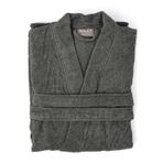 Soley | Kimono |%100 Pamuklu Kimono Bornoz Antrasit XXXL - BEDEN