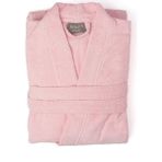 Soley | Kimono | %100 Pamuklu Kimono Bornoz - Pembe - 3XL