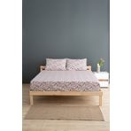 Soley Liberty Bordo %100 Pamuk Tek Kişilik 120x200 cm Lastikli Çarşaf Seti