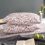 Soley | Liberty | Pamuklu 2'li Yastık Kılıfı Seti - Bordo - 50 x 70 cm