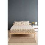 Soley Liberty Sarı %100 Pamuk Tek Kişilik 100x200 cm Lastikli Çarşaf Seti