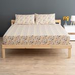 Soley Liberty Sarı %100 Pamuk Tek Kişilik 120x200 cm Lastikli Çarşaf Seti