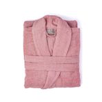 Soley Minerva Extra Yumuşak %100 Pamuk Kadın / Erkek Unisex Bornoz Gül Kurusu