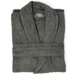 Soley | Minerva | Extra Yumuşak %100 Pamuklu Kadın / Erkek Unisex Bornoz - 2XL - Antrasit