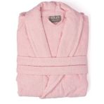 Soley | Minerva | Extra Yumuşak %100 Pamuklu Kadın / Erkek Unisex Bornoz - Pembe - 2XL