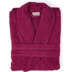 Soley | Minerva | Extra Yumuşak %100 Pamuklu Kadın / Erkek Unisex Bornoz - XL - Bordo