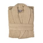 Soley | Minerva | Extra Yumuşak%100 Pamuklu Kadın/Erkek Unisex Bornoz Kahve XXXL - BEDEN