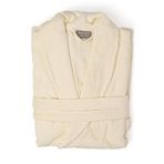 Soley | Minerva | Extra Yumuşak%100 Pamuklu Kadın/Erkek Unisex Bornoz Krem XXXL - BEDEN