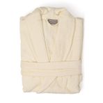 Soley | Minerva | Extra Yumuşak%100 Pamuklu Kadın/Erkek Unisex Bornoz L - BEDEN KREM