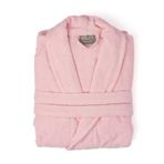 Soley | Minerva | Extra Yumuşak%100 Pamuklu Kadın/Erkek Unisex Bornoz S - BEDEN PEMBE